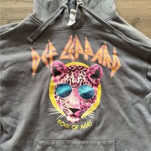 Women’s Hoodie - Gray with Pink and Yellow Accents